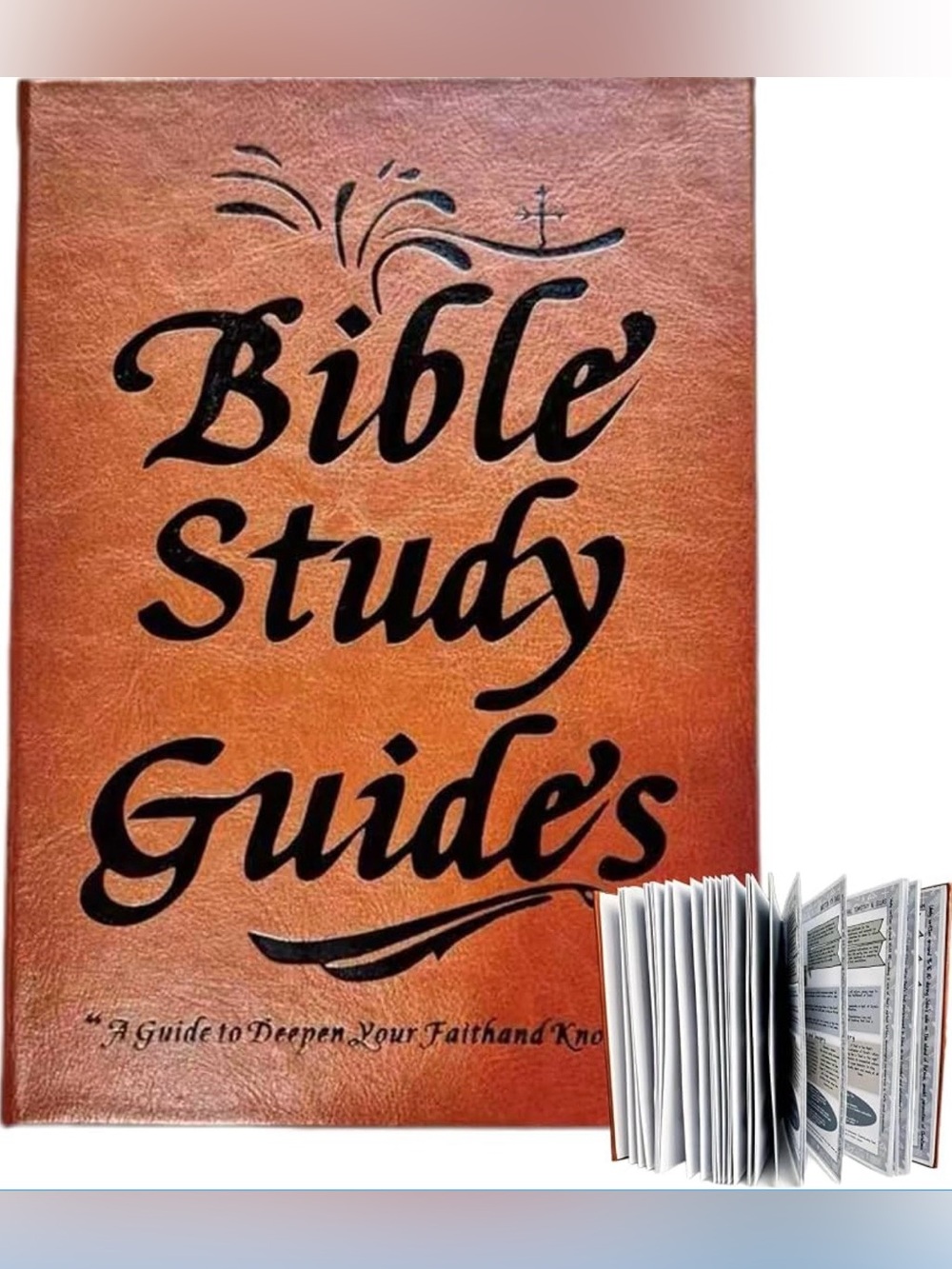 Bible Study Guide’s, Brown Faux Leather Hardcover